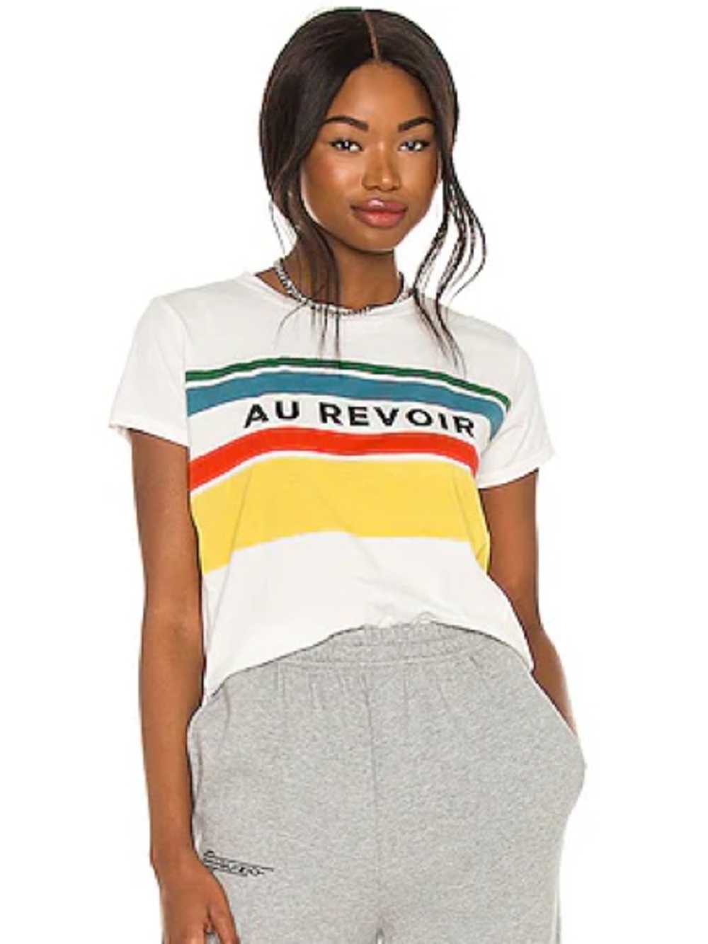 MOTHER Au Revoir Boxy Goodie Tee. Sz S
